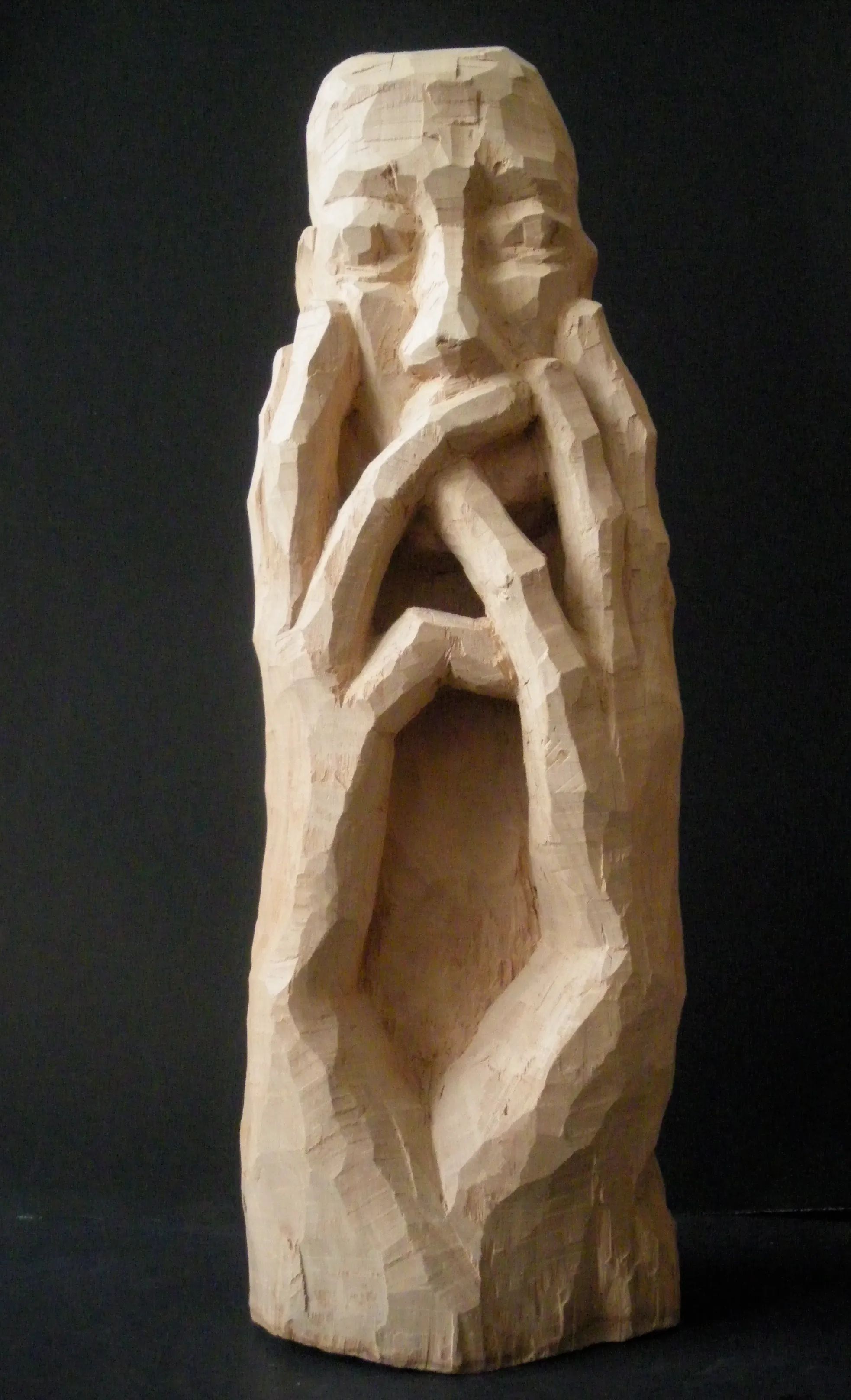 nach Guayasamin, Holz