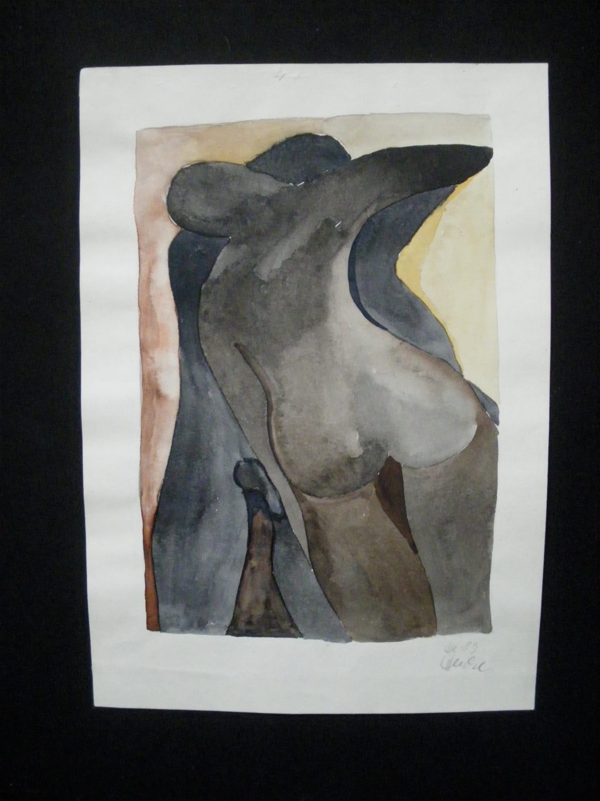 Paar intim, Aquarell