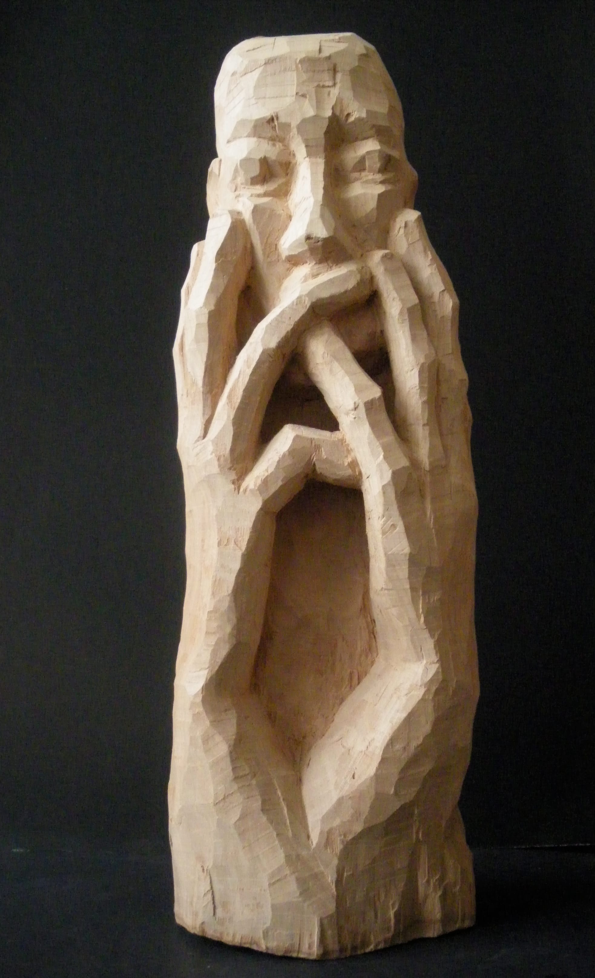 nach Guayasamin, Holz