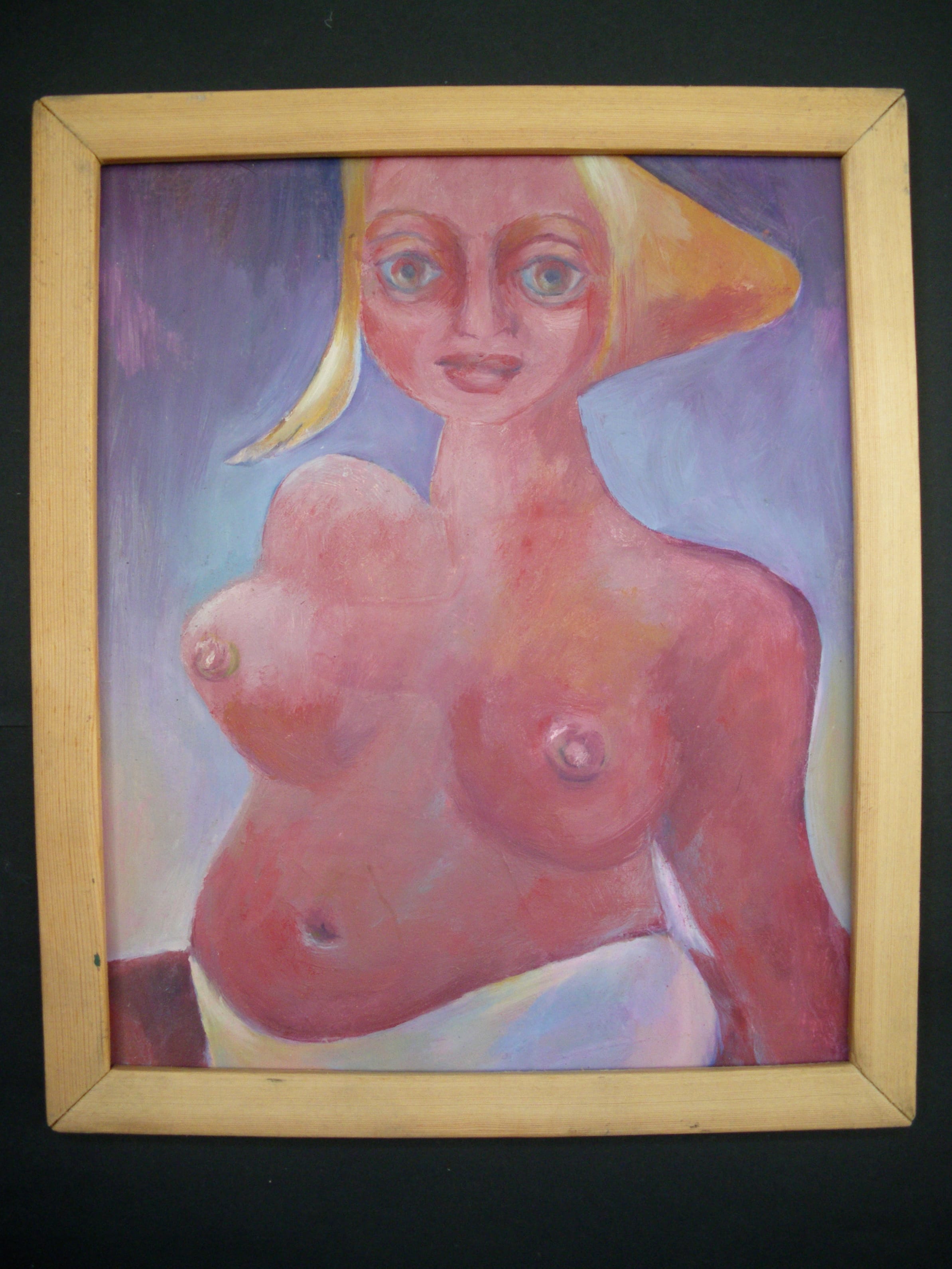 Die schöne Nachbarin, Öl